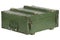 Wooden ammunition crate green color