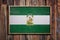 Wooden Andalucia flag