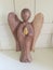 Wooden angel ornament