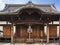 Wooden architecture of the main hall of Tamonji temple dedicated to Bishamonten.