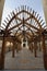 Wooden Archway at Dubai Mall