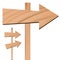 Wooden Arrow Sign