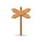 Wooden arrow signs board set. Vector wood signboards plank road