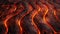 Wooden background with a gentle curve adorned by glowing embers. Ai Generated