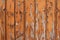 Wooden background with orange peeling paint