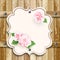 Wooden background with roses