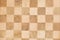 Wooden background with squares. Chess board. Oak board