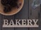 Wooden bakery sign