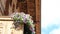 Wooden Balcony With Colorful Petunias