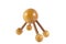 Wooden ball massage for relieve pain points clipping path includ