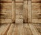 Wooden barn interior