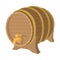 Wooden barrel cartoon icon