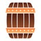 Wooden barrel flat icon. Cask of beer color icons in trendy flat style. Keg gradient style design, designed for web and