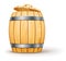 Wooden barrel with lid