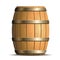 Wooden barrel vector