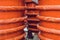 Wooden barrels in a fish sauce factory on Phu Quoc island