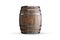 Wooden barrels for wine on a white background. Winemaking, wine. The concept of the production of alcoholic beverages. 3D