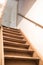 Wooden basement stairs