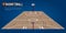 wooden basketball field