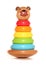 Wooden bear stacking toy