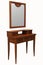 Wooden bedroom dressing table set with mirror