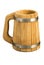 Wooden beer mug