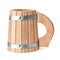 Wooden beer mug