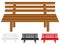 Wooden bench