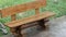 Wooden bench