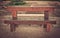 Wooden bench