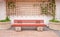 Wooden Bench With Outside Decor
