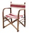 Wooden bentwood chair with canvas seat