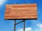 Wooden billboard