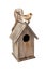 Wooden Bird House Isolated