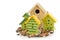 Wooden bird houses