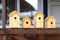 Wooden birdhouses on sale
