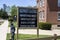 A wooden and black sign at the Amana Colonies