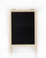 Wooden blackboard on white background