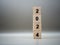 Wooden block numbers for 2024