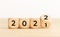 Wooden Blocks With changing number 2021 2022