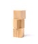 Wooden blocks with geometric cubes