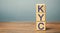 Wooden blocks with the word KYC - Know Your Customer / Client. Verify the identity, suitability and risks involved with