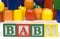 Wooden Blocsks Spelling Baby