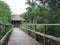 Wooden Boardwalk Bridge