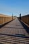 Wooden Boardwalk to Coastal Homes