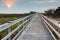 Wooden Boardwalk to Pamlico Sound NC