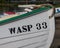 Wooden Boat Called Wasp 33 on Thorpeness Meare