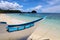 Wooden boat on Ilig Iligan Beach, Boracay Island, Philippines