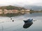 Wooden Boat at Sella river Ribadesella, Asturias, Spain at dusk