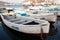 Wooden boats in the Balaklava Bay in Sevastopol in the Crimea